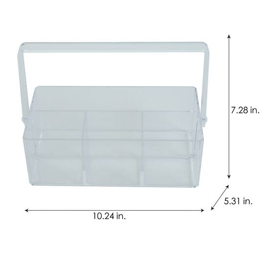 Simplify 7" Cosmetic & Jewelry Holder With Carrying Handle